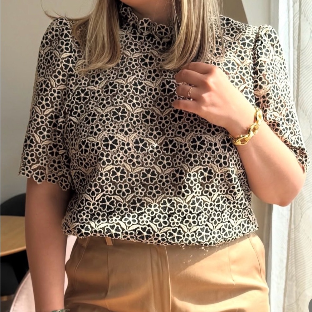 Sezane Lace Blouse size S